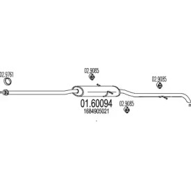 Амортизатор MTS 01.60094