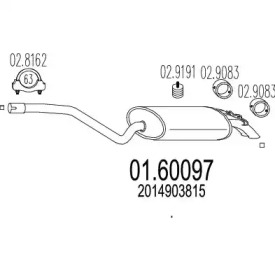 Амортизатор MTS 01.60097