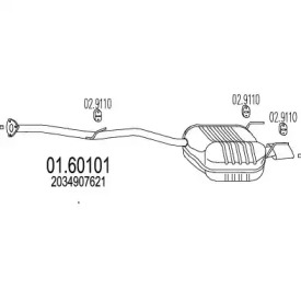 Амортизатор MTS 01.60101