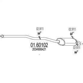 Амортизатор MTS 01.60102