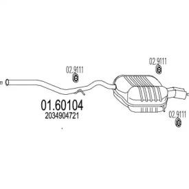 Амортизатор MTS 01.60104