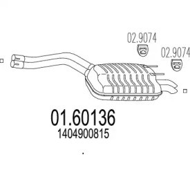 Амортизатор MTS 01.60136