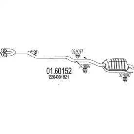 Амортизатор MTS 01.60152