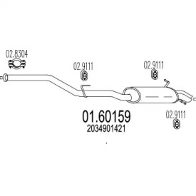 Амортизатор MTS 01.60159