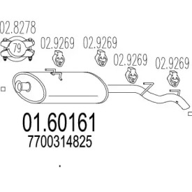 Амортизатор MTS 01.60161