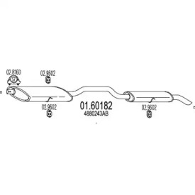 Амортизатор MTS 01.60182