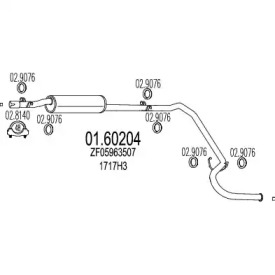 Амортизатор MTS 01.60204