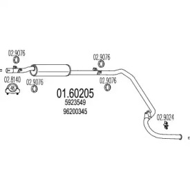 Амортизатор MTS 01.60205