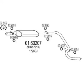 Амортизатор MTS 01.60207