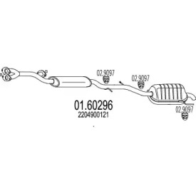 Амортизатор MTS 01.60296