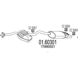 Амортизатор MTS 01.60301