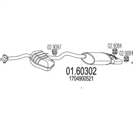 Амортизатор MTS 01.60302