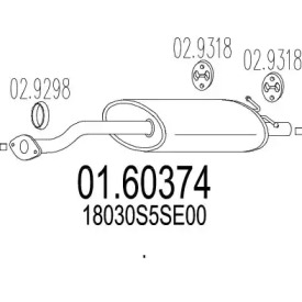 Амортизатор MTS 01.60374