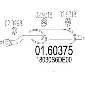 Амортизатор MTS 01.60375