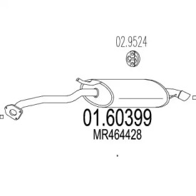 Амортизатор MTS 01.60399