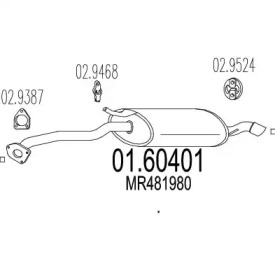 Амортизатор MTS 01.60401