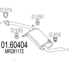 Амортизатор MTS 01.60404