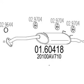 Амортизатор MTS 01.60418