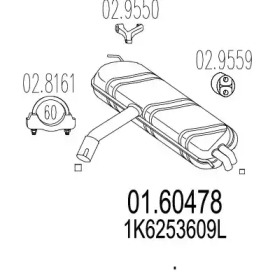 Амортизатор MTS 01.60478