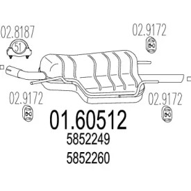 Амортизатор MTS 01.60512