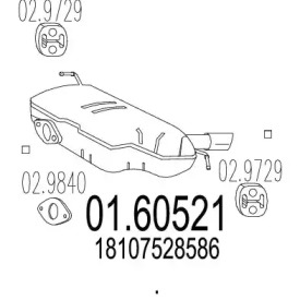 Амортизатор MTS 01.60521