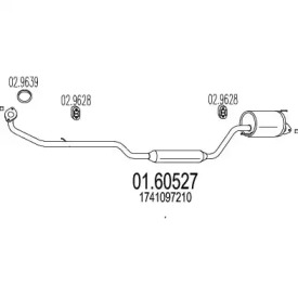 Амортизатор MTS 01.60527