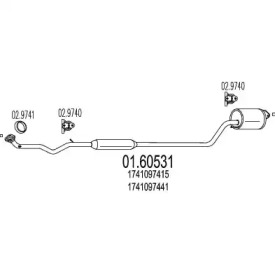 Амортизатор MTS 01.60531