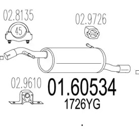 Амортизатор MTS 01.60534