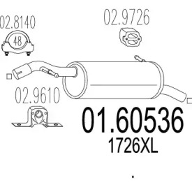 Амортизатор MTS 01.60536