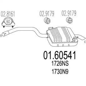 Амортизатор MTS 01.60541