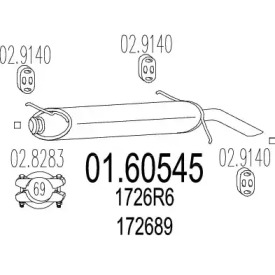 Амортизатор MTS 01.60545