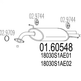 Амортизатор MTS 01.60548