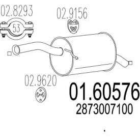 Амортизатор MTS 01.60576