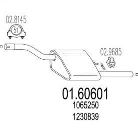 Амортизатор MTS 01.60601