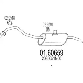 Амортизатор MTS 01.60659