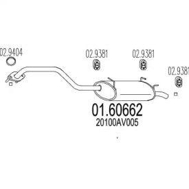 Амортизатор MTS 01.60662