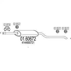 Амортизатор MTS 01.60672