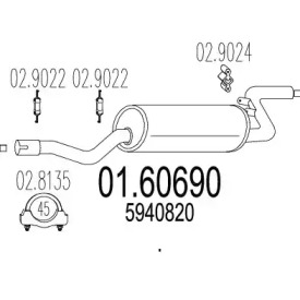 Амортизатор MTS 01.60690