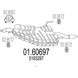 Амортизатор MTS 01.60697