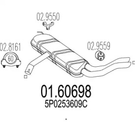 Амортизатор MTS 01.60698