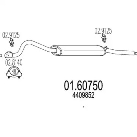 Амортизатор MTS 01.60750