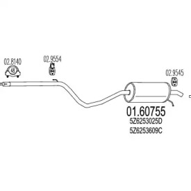 Амортизатор MTS 01.60755