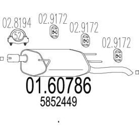 Амортизатор MTS 01.60786