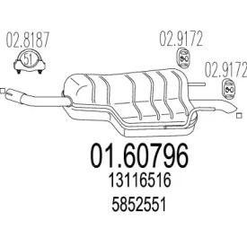 Амортизатор MTS 01.60796