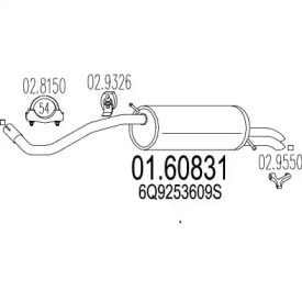 Амортизатор MTS 01.60831