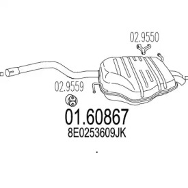 Амортизатор MTS 01.60867