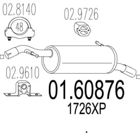 Амортизатор MTS 01.60876