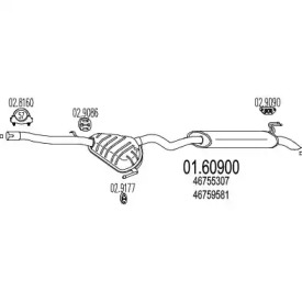 Амортизатор MTS 01.60900