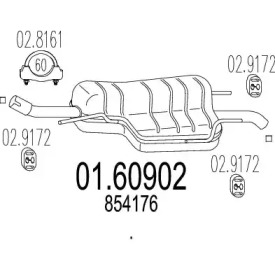 Амортизатор MTS 01.60902