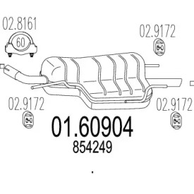 Амортизатор MTS 01.60904